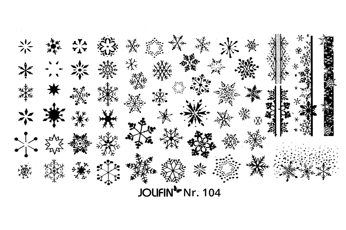 Jolifin Stamping-Schablone Nr. 104