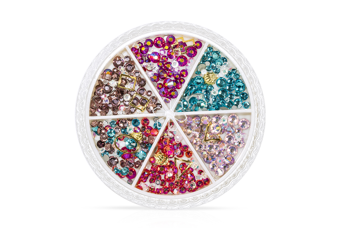 Jolifin LAVENI rhinestone display - summer mix