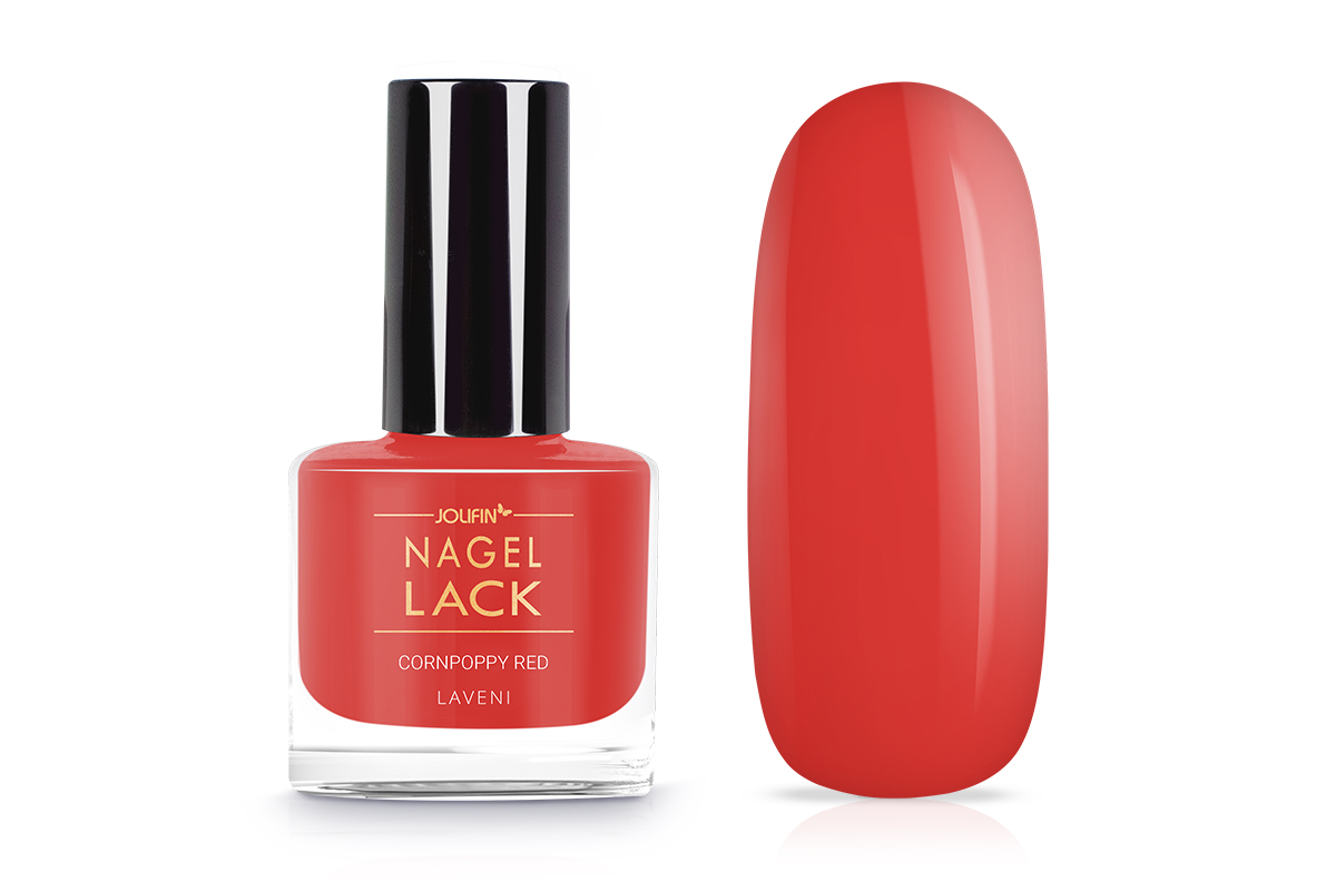 Jolifin LAVENI Nagellack - cornpoppy red 9ml