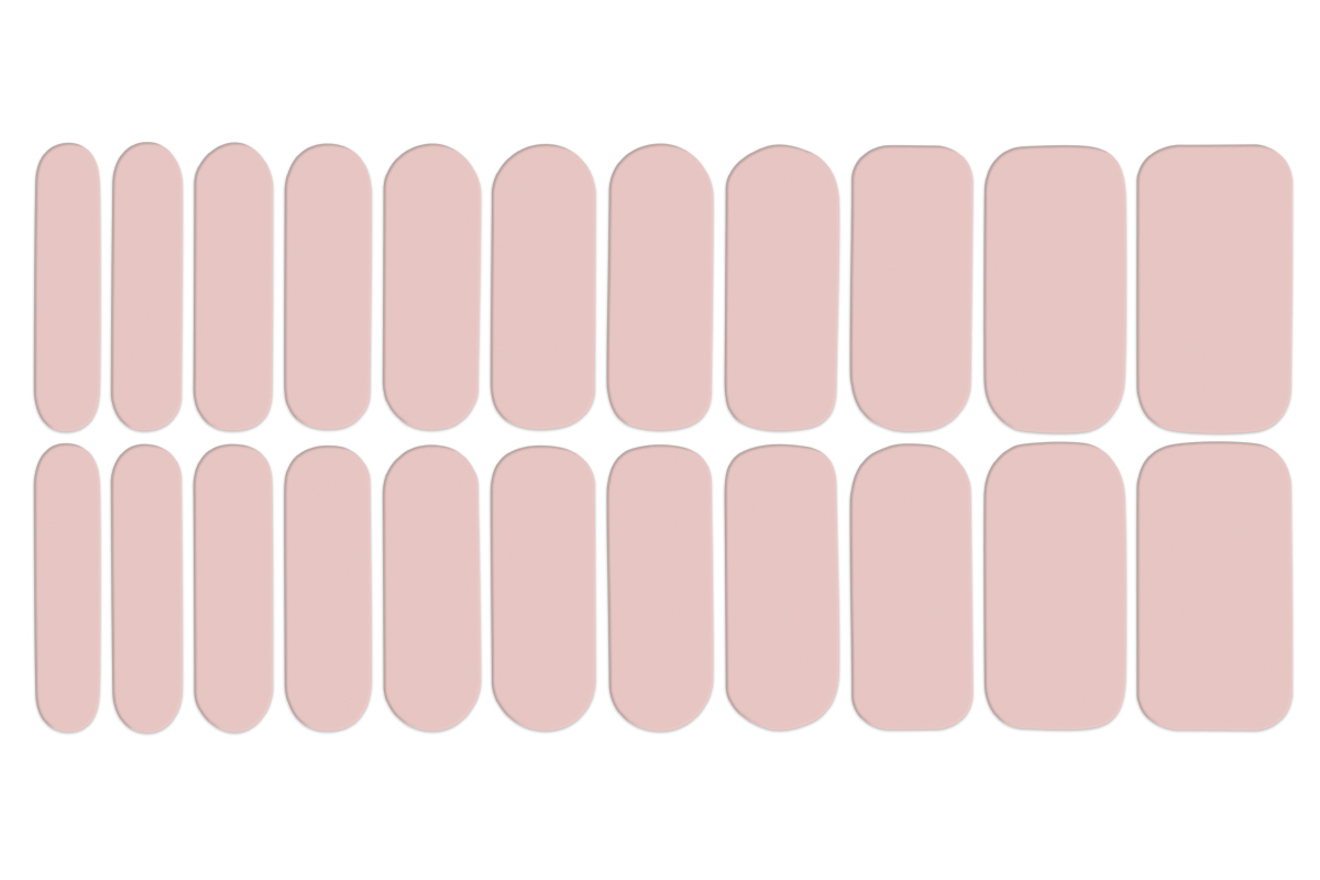 Jolifin LAVENI Nail Polish Wraps - powder rosé