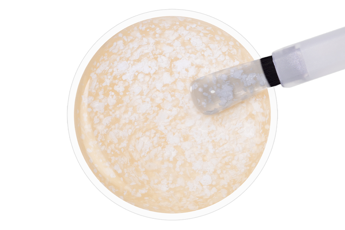 Jolifin LAVENI Shellac - Top-Coat super matt white flakes 10ml