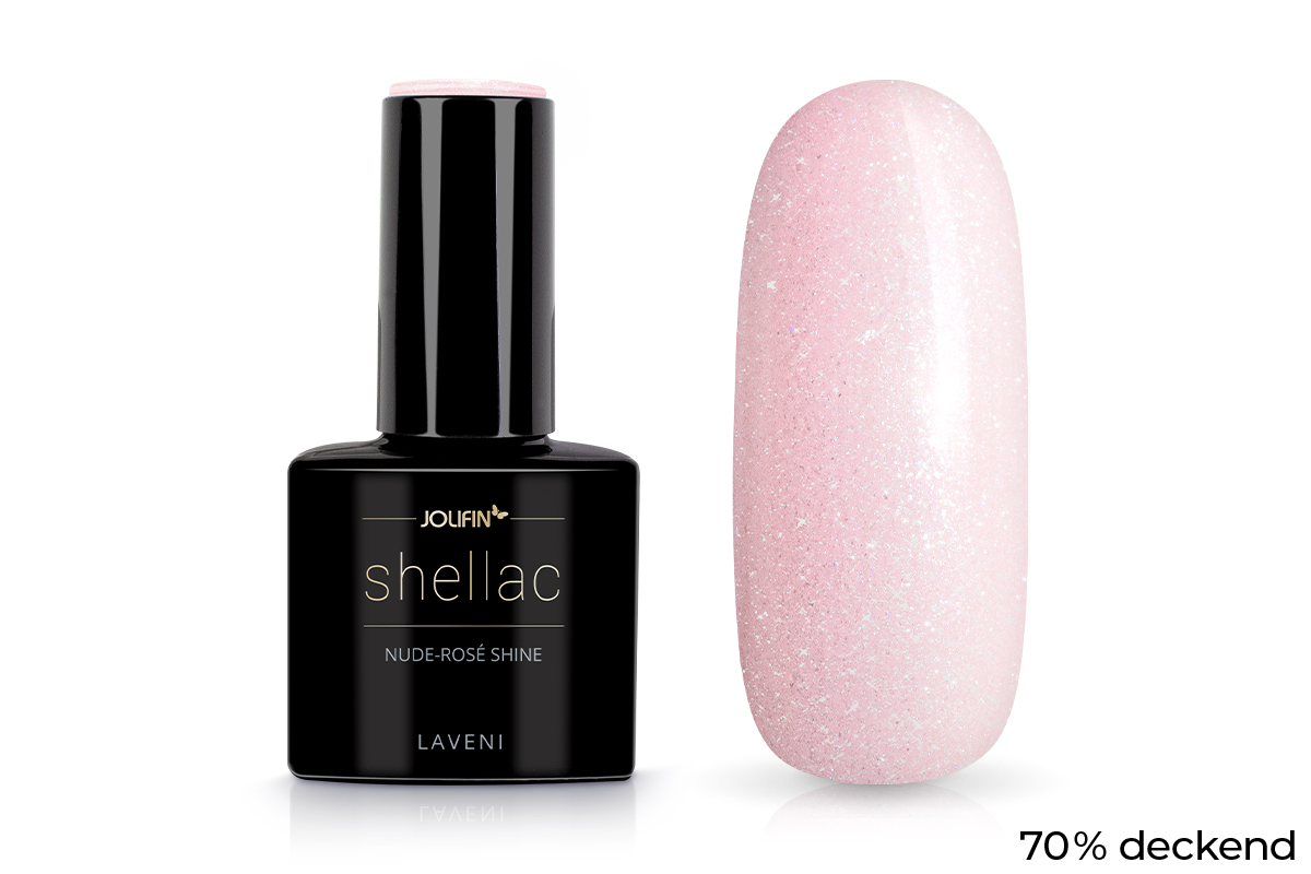 Jolifin LAVENI Shellac - nude-rosé shine 10ml