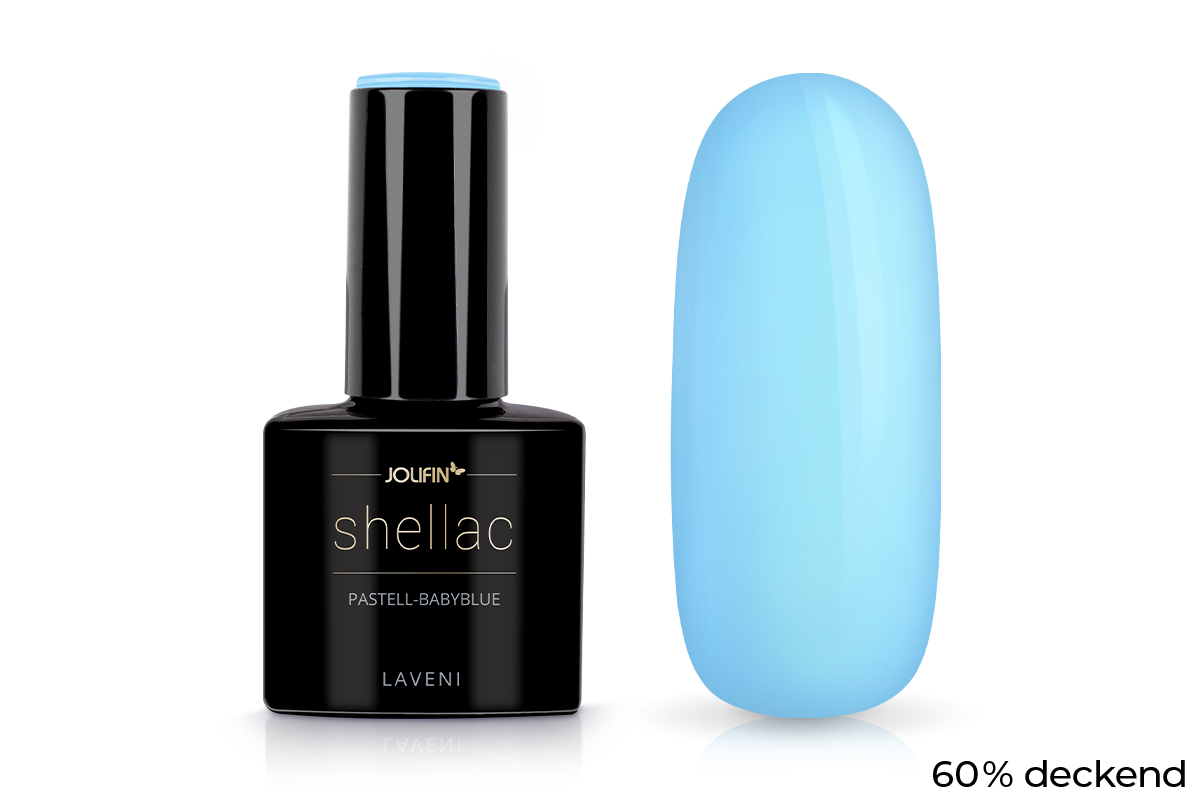 Jolifin LAVENI Shellac - pastell-babyblue 10ml
