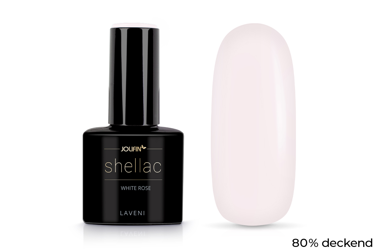 Jolifin LAVENI Shellac - white rose 10ml