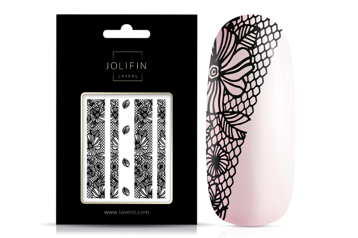 Jolifin LAVENI Lace Sticker - Black 1