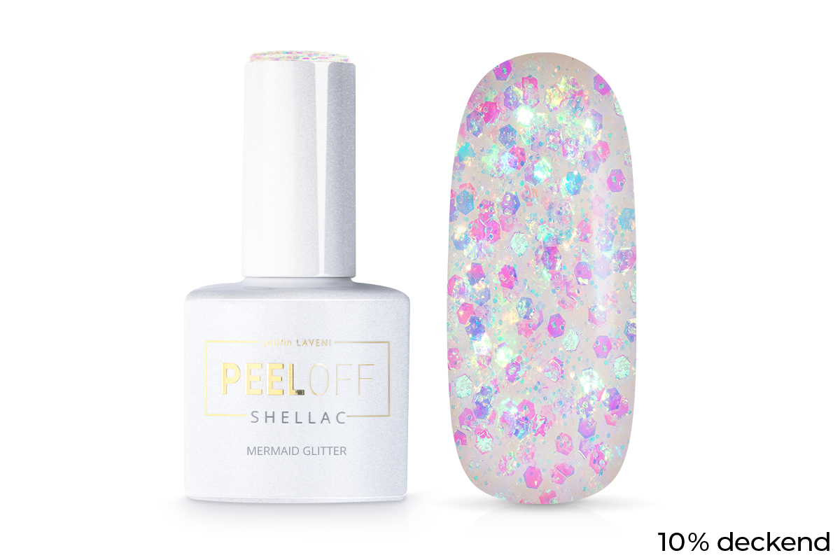 Jolifin LAVENI Shellac PeelOff - mermaid Glitter 10ml