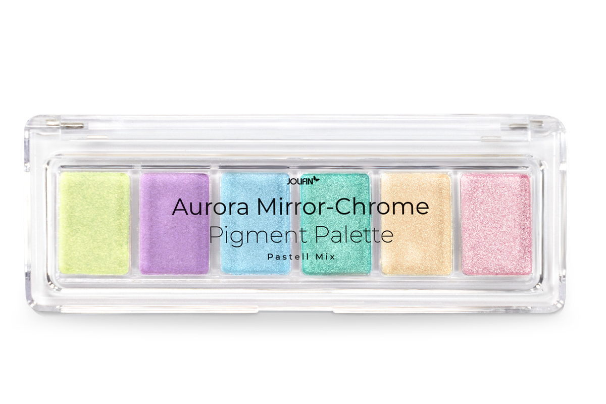 Jolifin Aurora Mirror-Chrome Pigment Palette - Pastell Mix