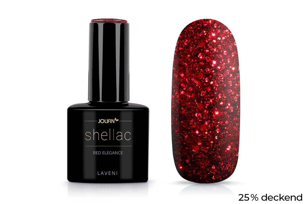 Jolifin LAVENI Shellac - red elegance 10ml