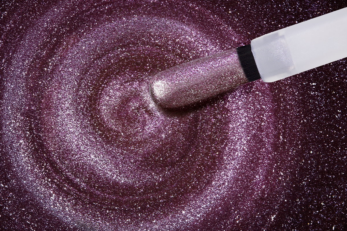 Jolifin LAVENI Shellac - Thermo Cat-Eye taupe-rosewood 10ml