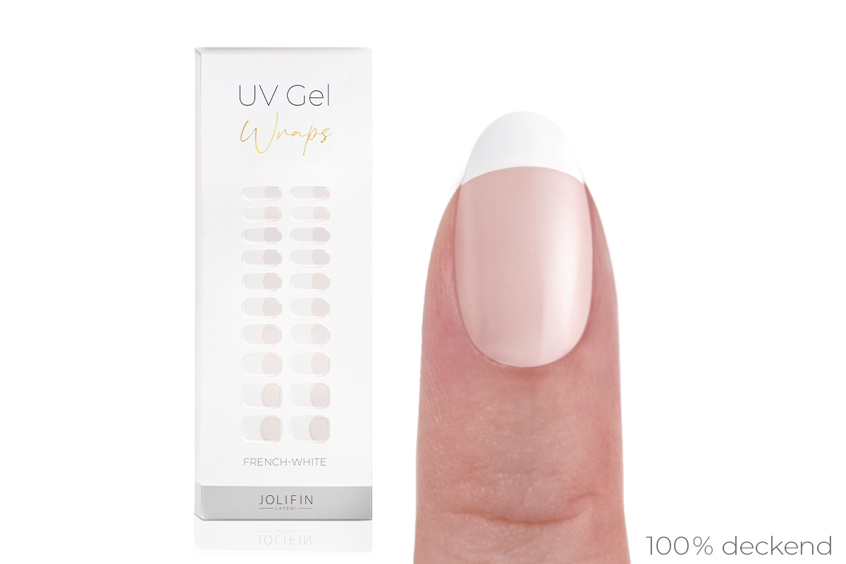 Jolifin LAVENI UV Gel-Wraps - french-white