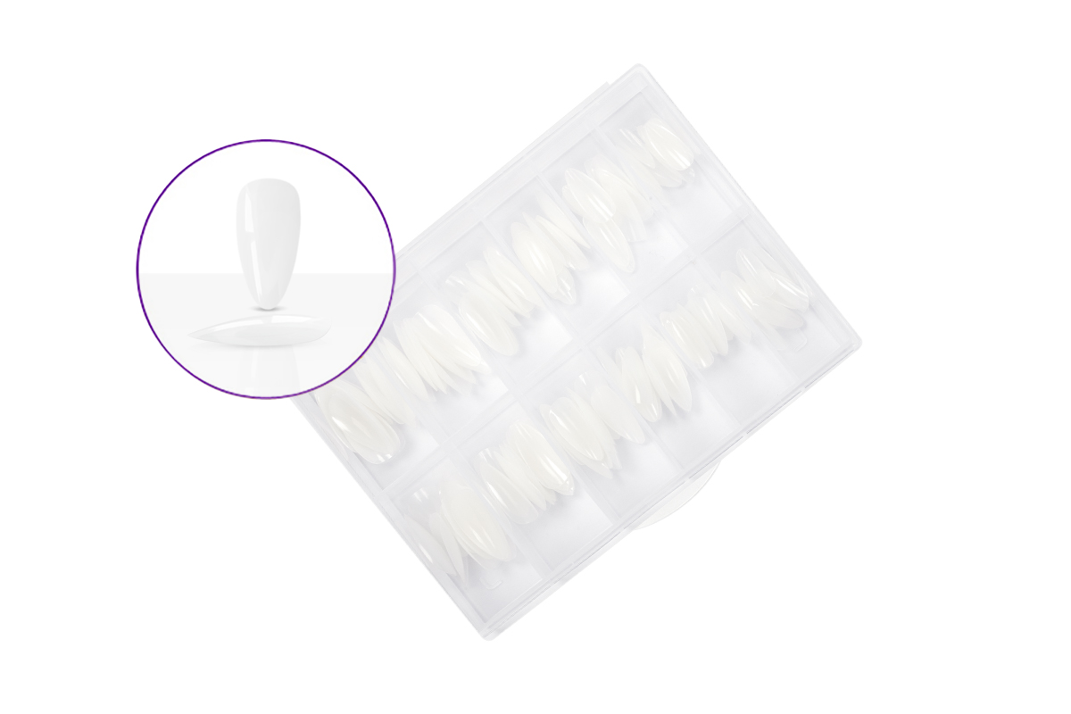 Jolifin 120 Tipbox Press-On oval almond milky white