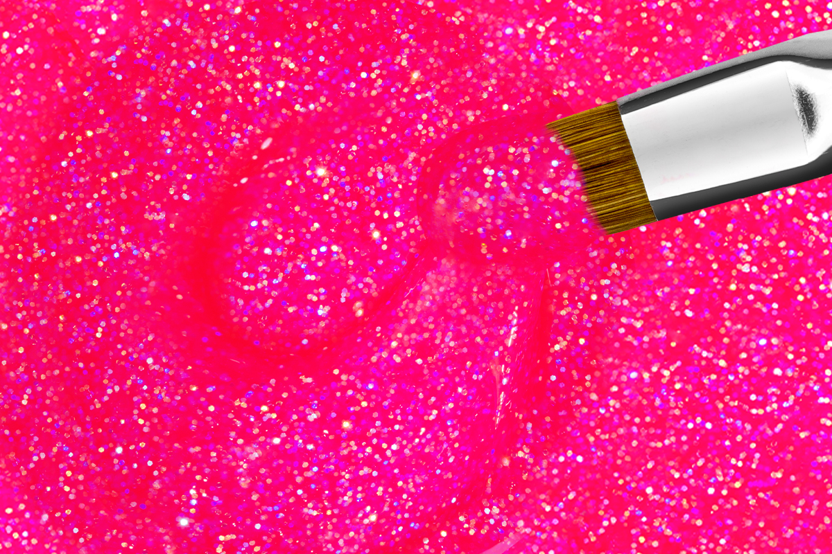 Jolifin Farbgel neon-candypink Glitter 5ml