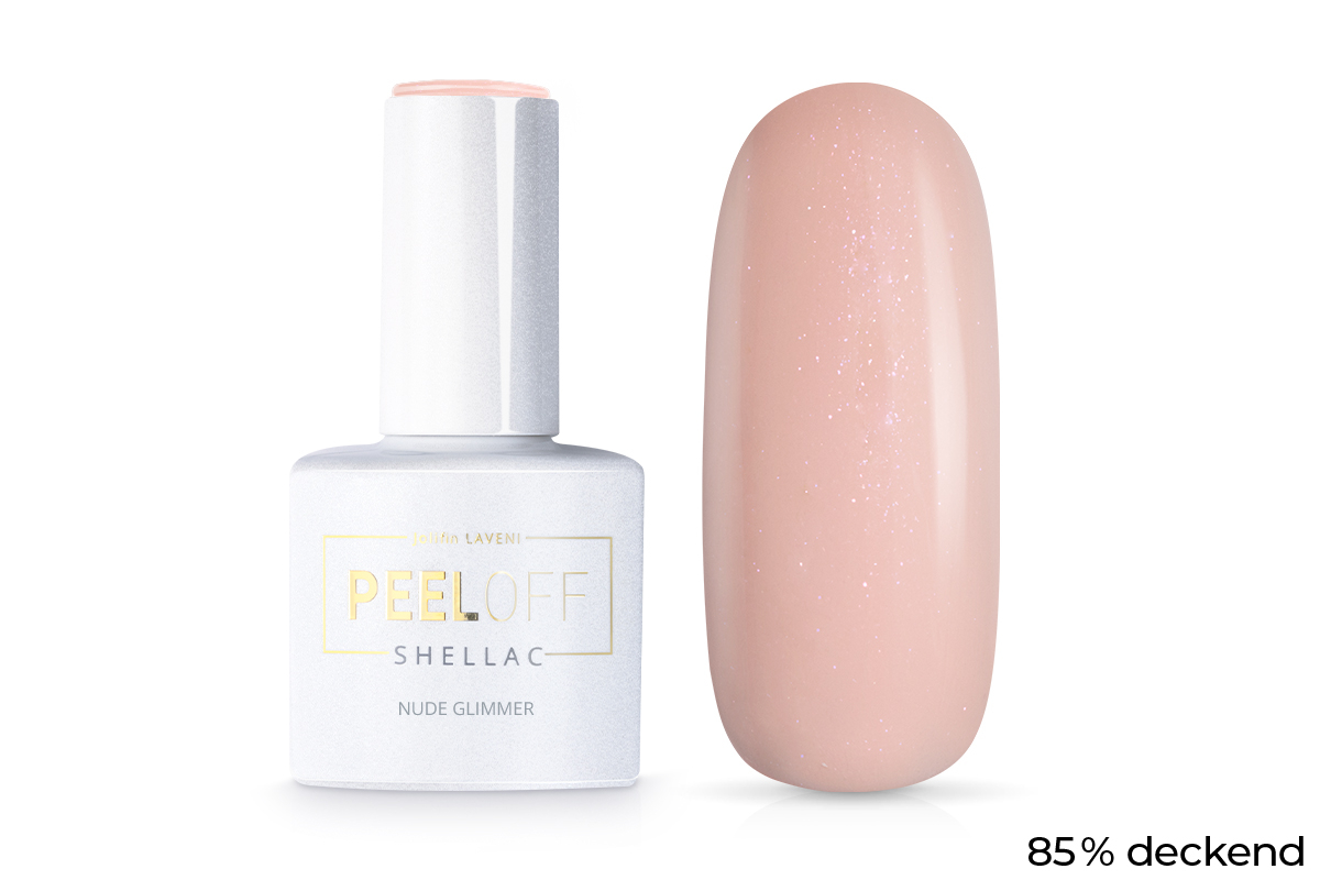 Jolifin LAVENI Shellac PeelOff - nude glimmer 10ml