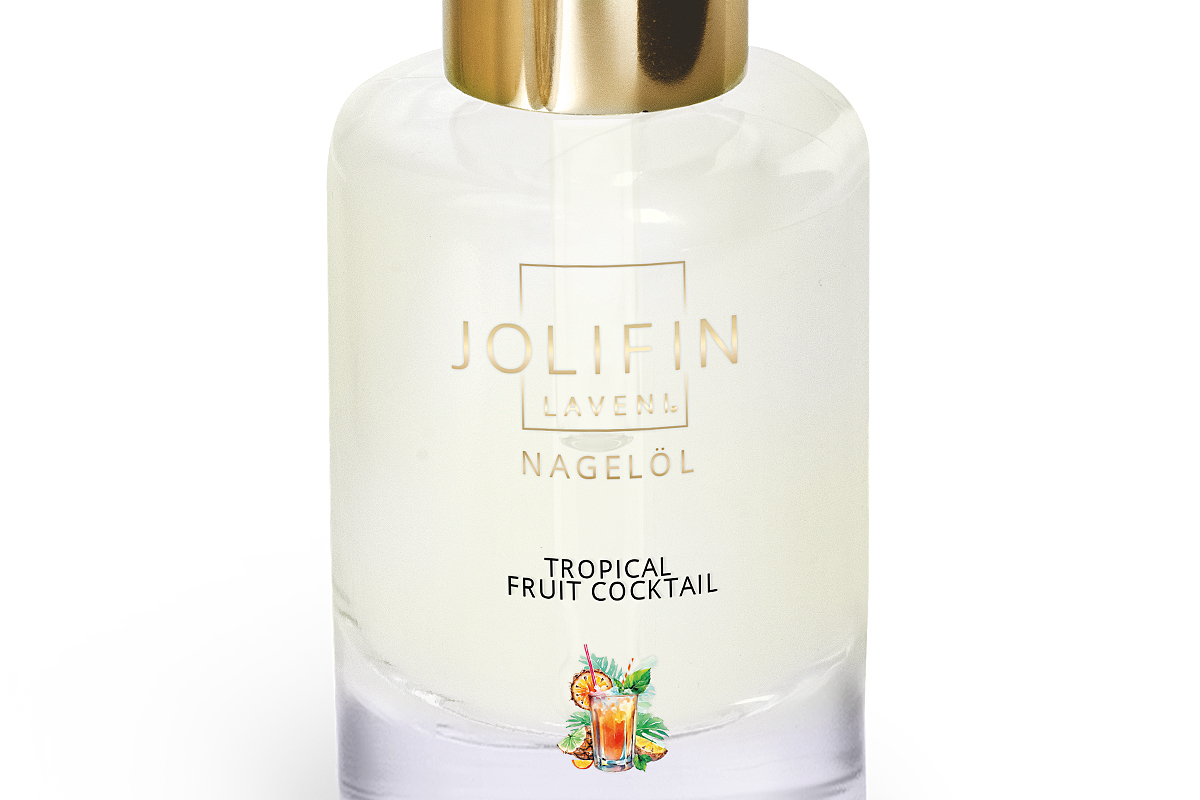 Jolifin LAVENI nail oil - tropical fruit cocktail 10ml