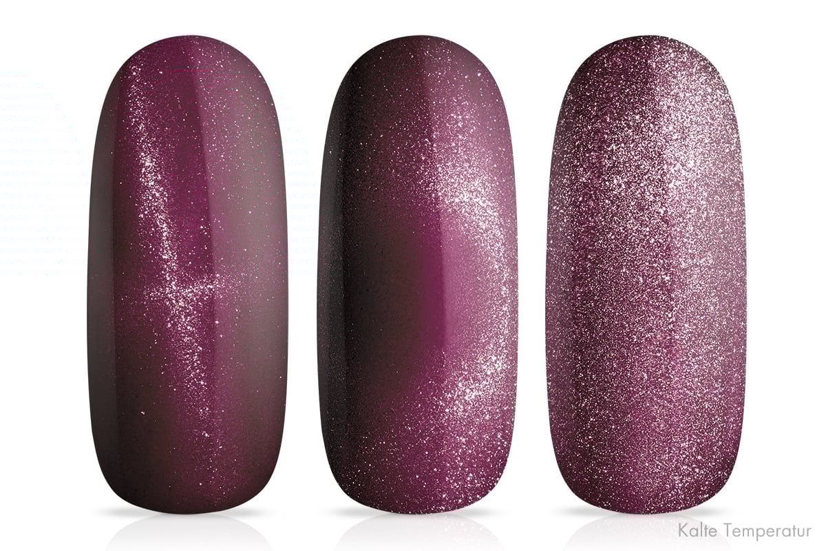 Jolifin LAVENI Shellac - Thermo Cat-Eye berry-blue 10ml