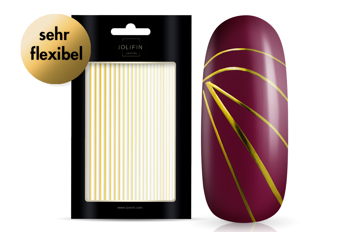 Jolifin LAVENI XL Sticker - Stripes gold