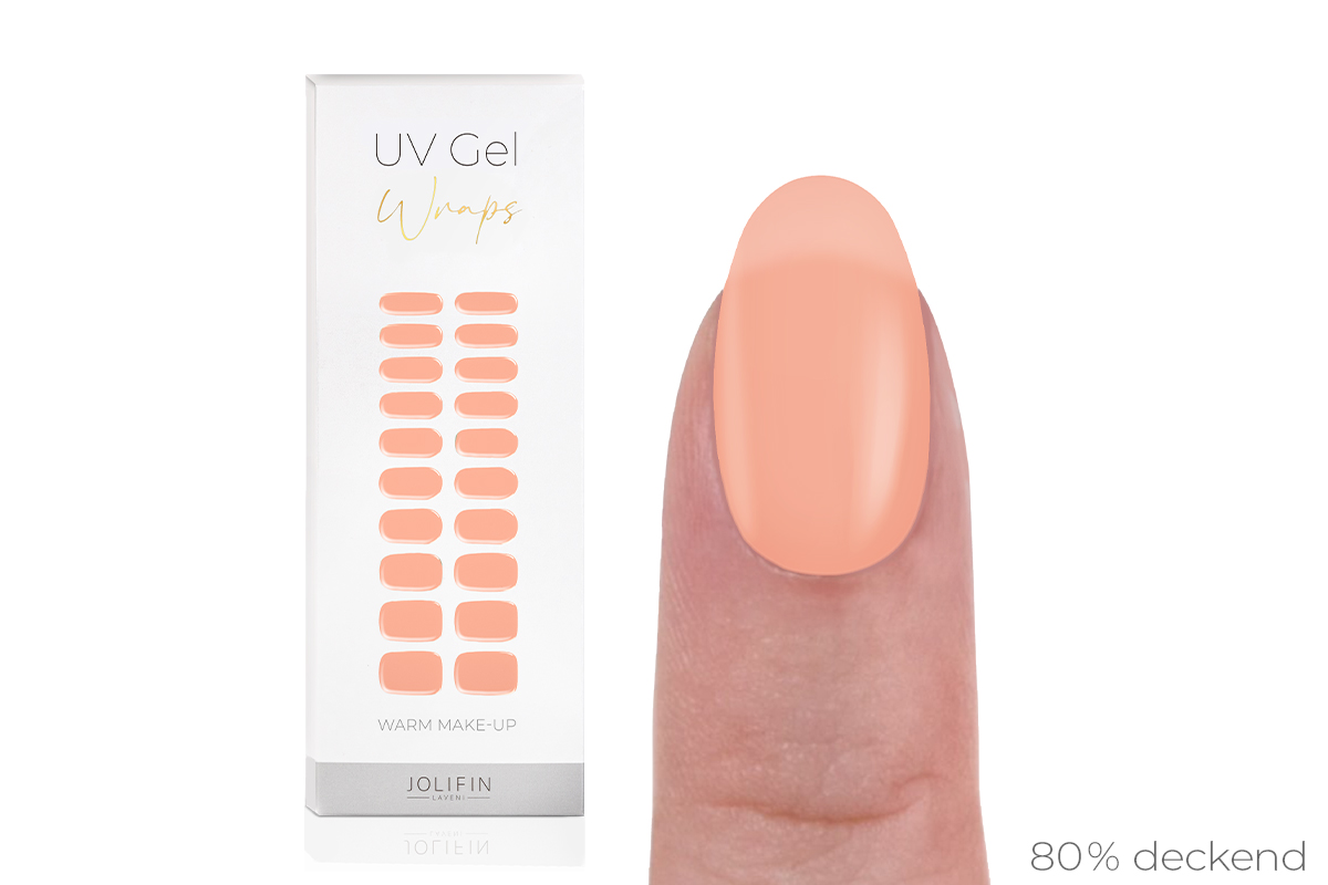 Jolifin LAVENI UV Gel-Wraps - warm make-up