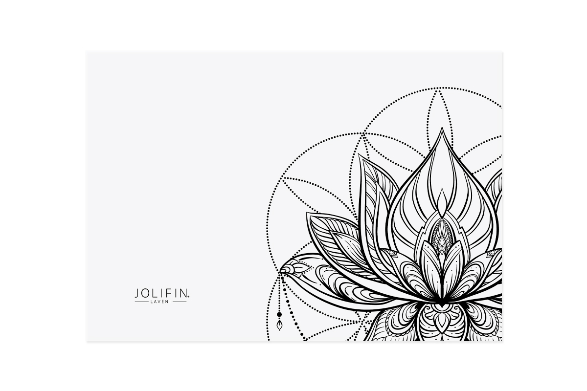 Jolifin LAVENI Silikonmatte - transparent Mandala 