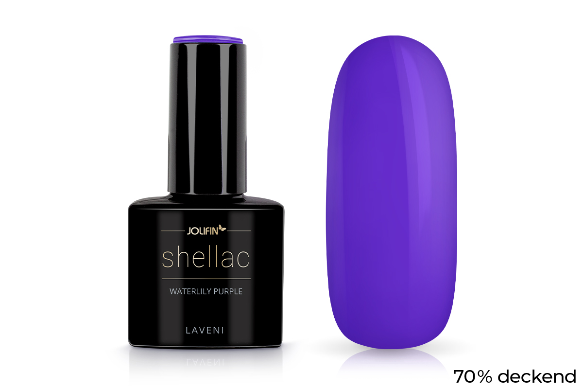 Jolifin LAVENI Shellac - waterlily purple 10ml