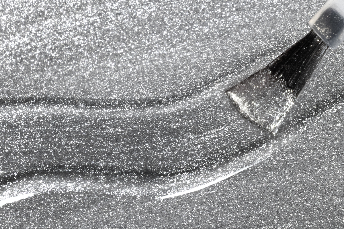 Jolifin LAVENI Shellac - Cat-Eye silver diamond  10ml