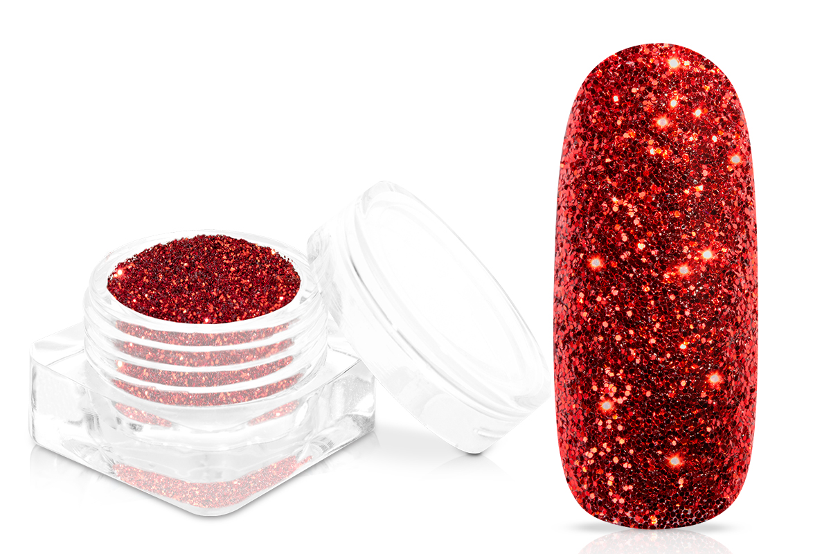 Jolifin Glitterpuder - raspberry