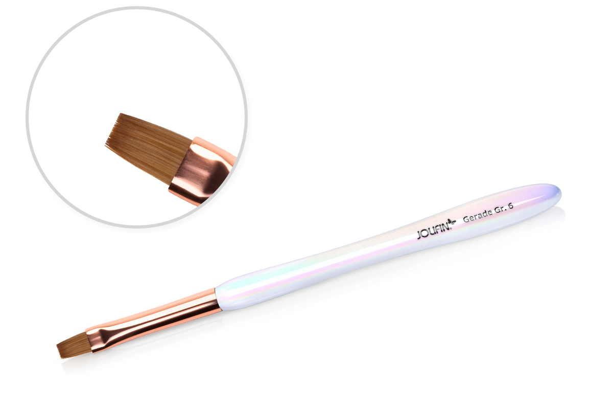 Jolifin Aurora Brush white - straight size 6