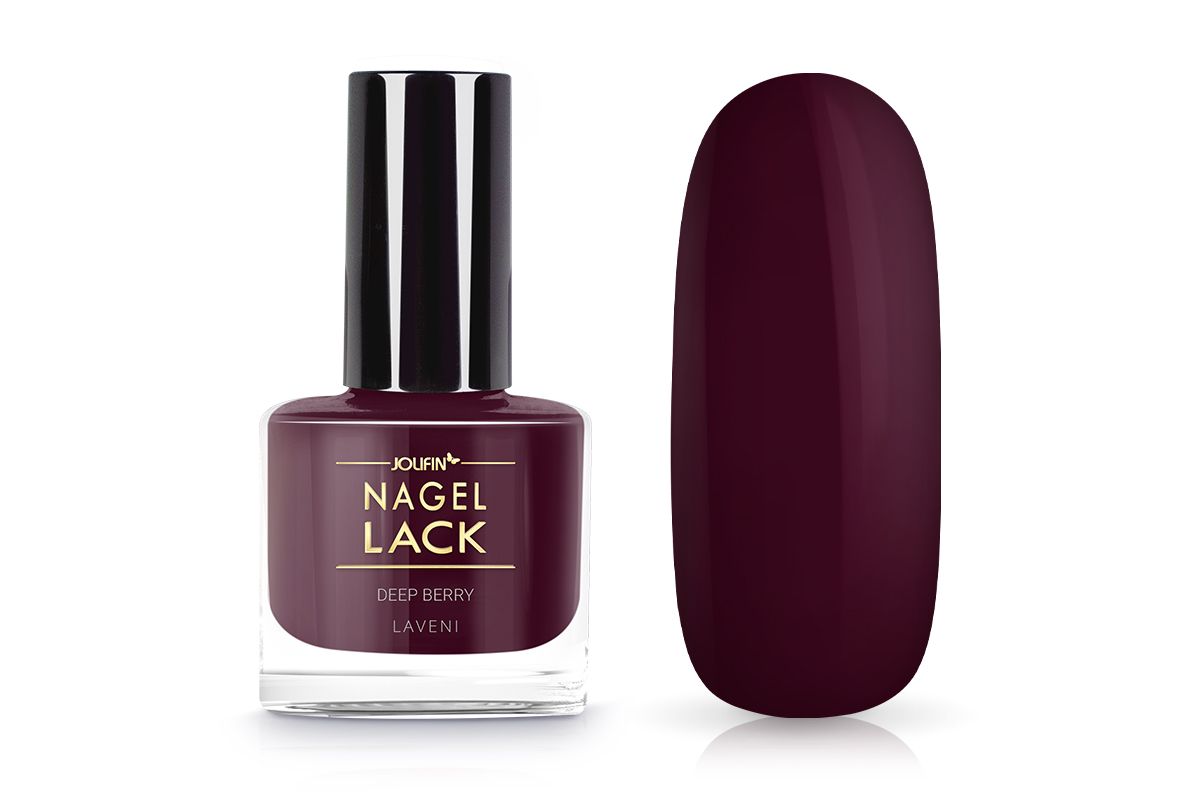 Jolifin LAVENI Nagellack - deep berry 9ml