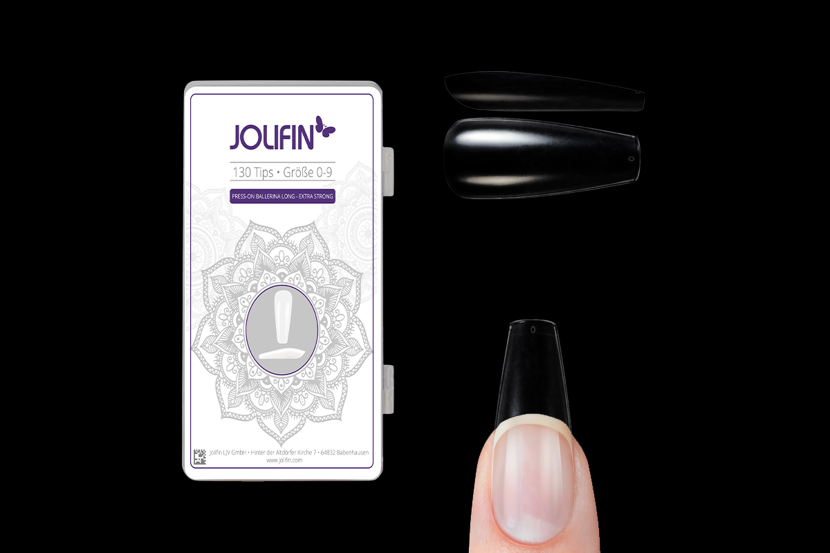 Jolifin 130er Tipbox Press-On Ballerina long - extra strong