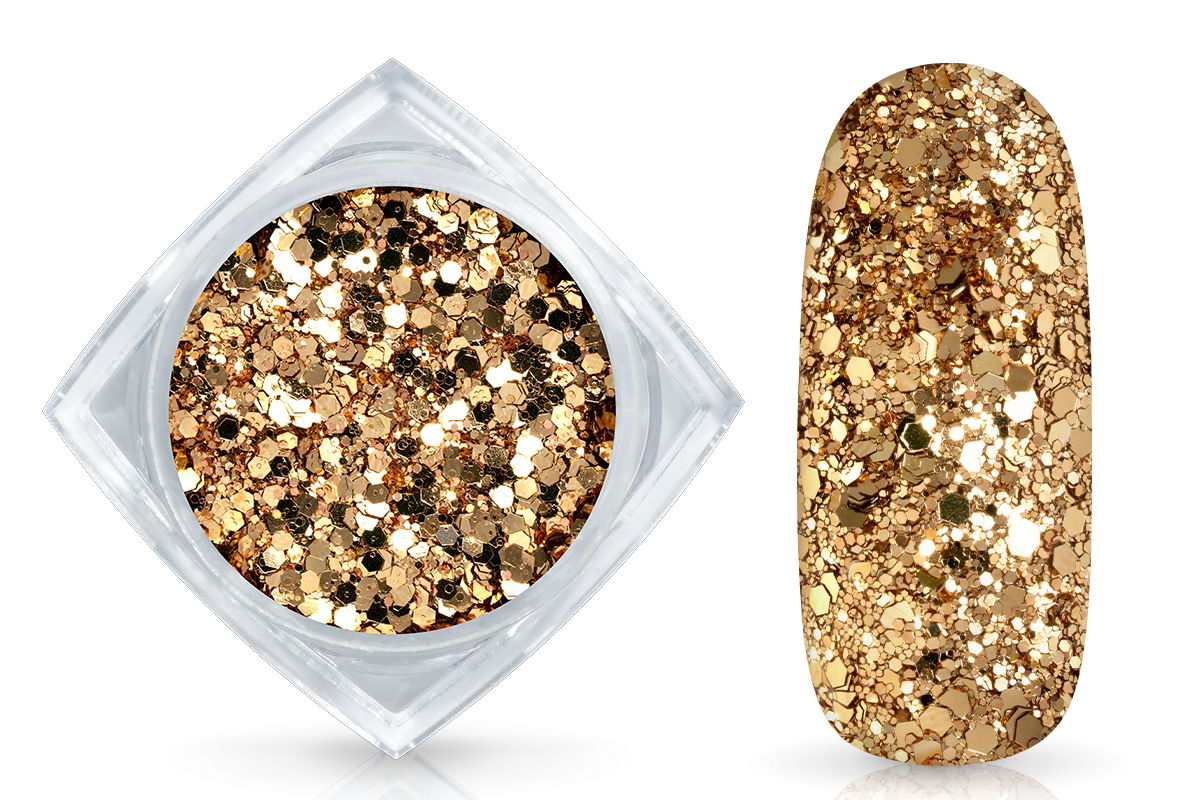 Jolifin LAVENI Sparkle Glitter - gracefull gold