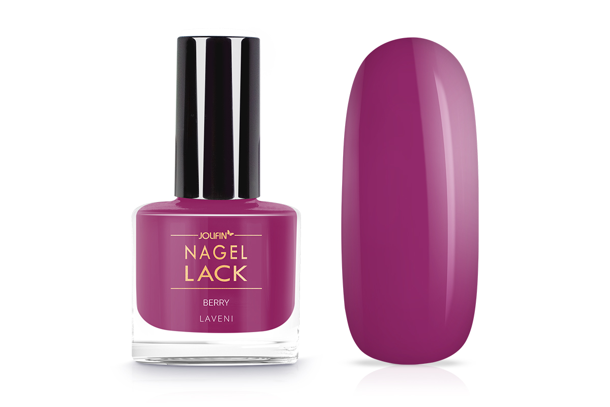 Jolifin LAVENI Nagellack - berry 9ml