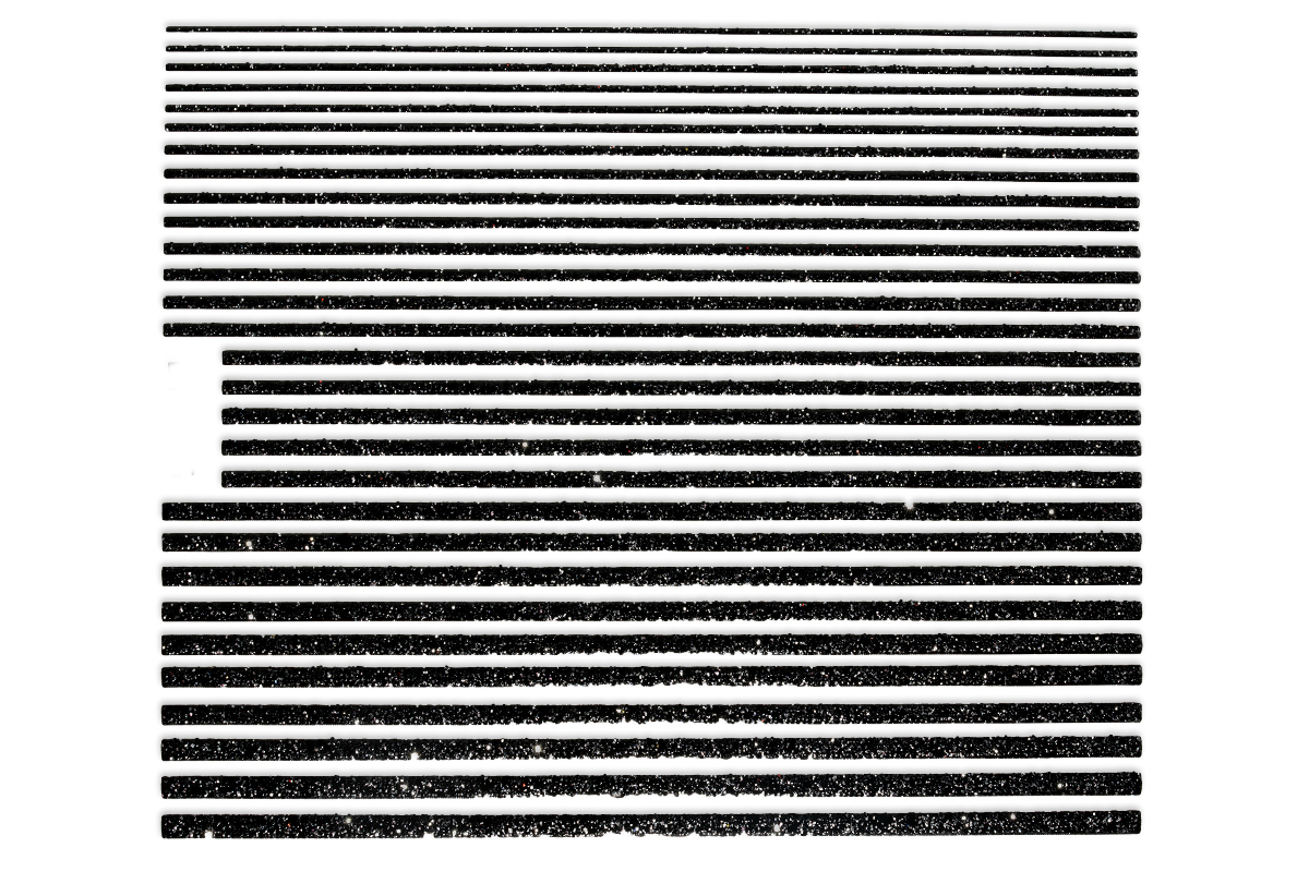 Jolifin LAVENI XL Sticker - Glitter Stripes black