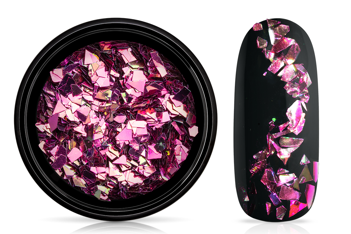 Jolifin LAVENI Foil Flakes - chameleon pink