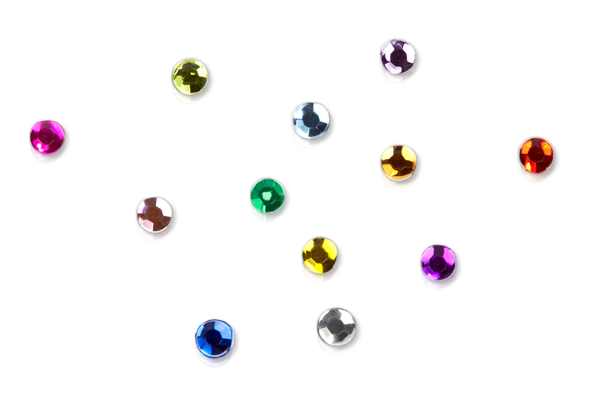 Jolifin Strass-Display - runde Steine