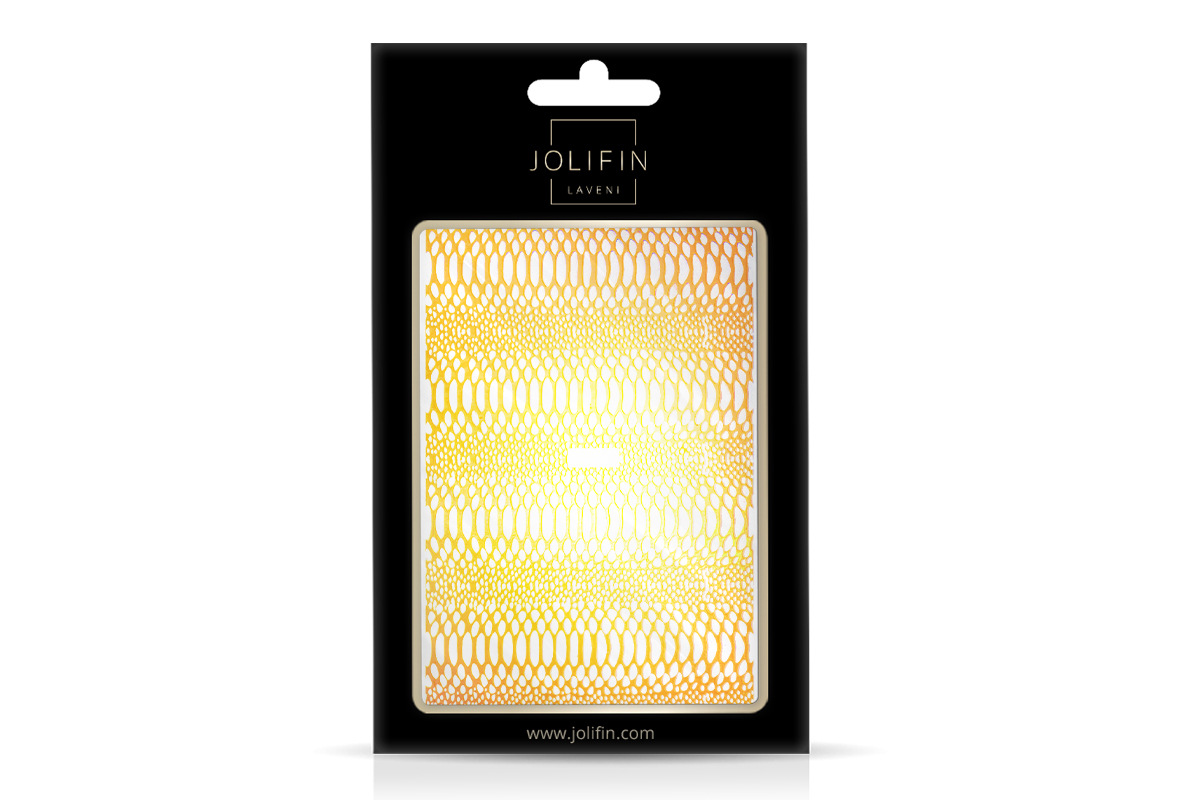 Jolifin LAVENI XL Sticker - Snake holo orange