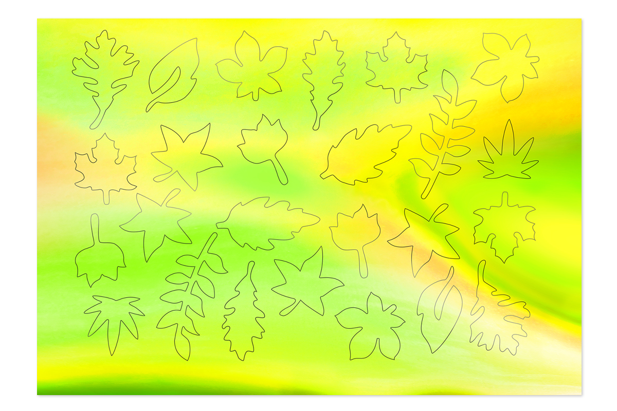 Jolifin Aurora Sticker - Leaf neon green