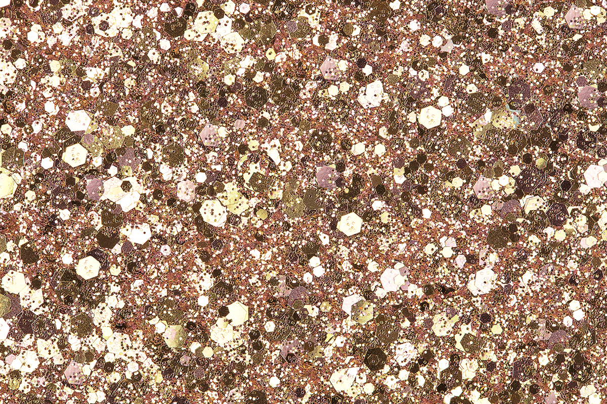 Jolifin Hexagon Glittermix rosy-champagne
