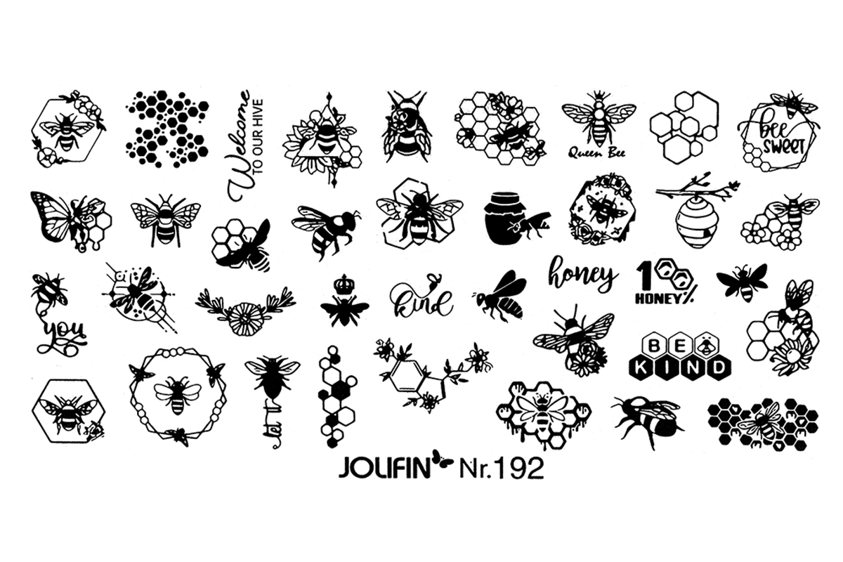 Jolifin Stamping-Schablone - Nr. 192