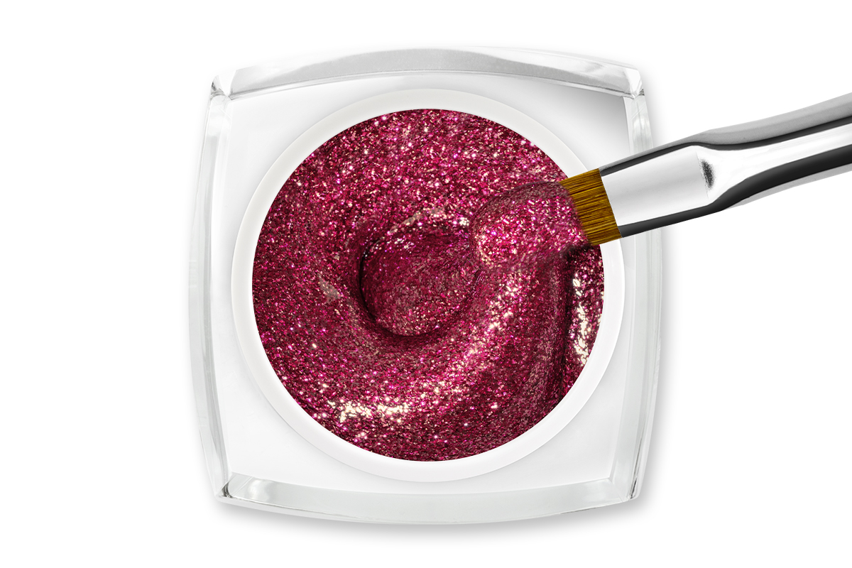 Jolifin LAVENI Colour Gel - sparkle chrome cherry 5ml