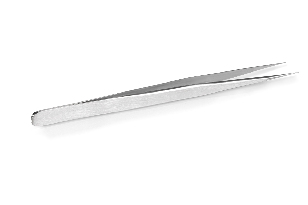 Jolifin Nail Art Tweezers 2in1 - Silver