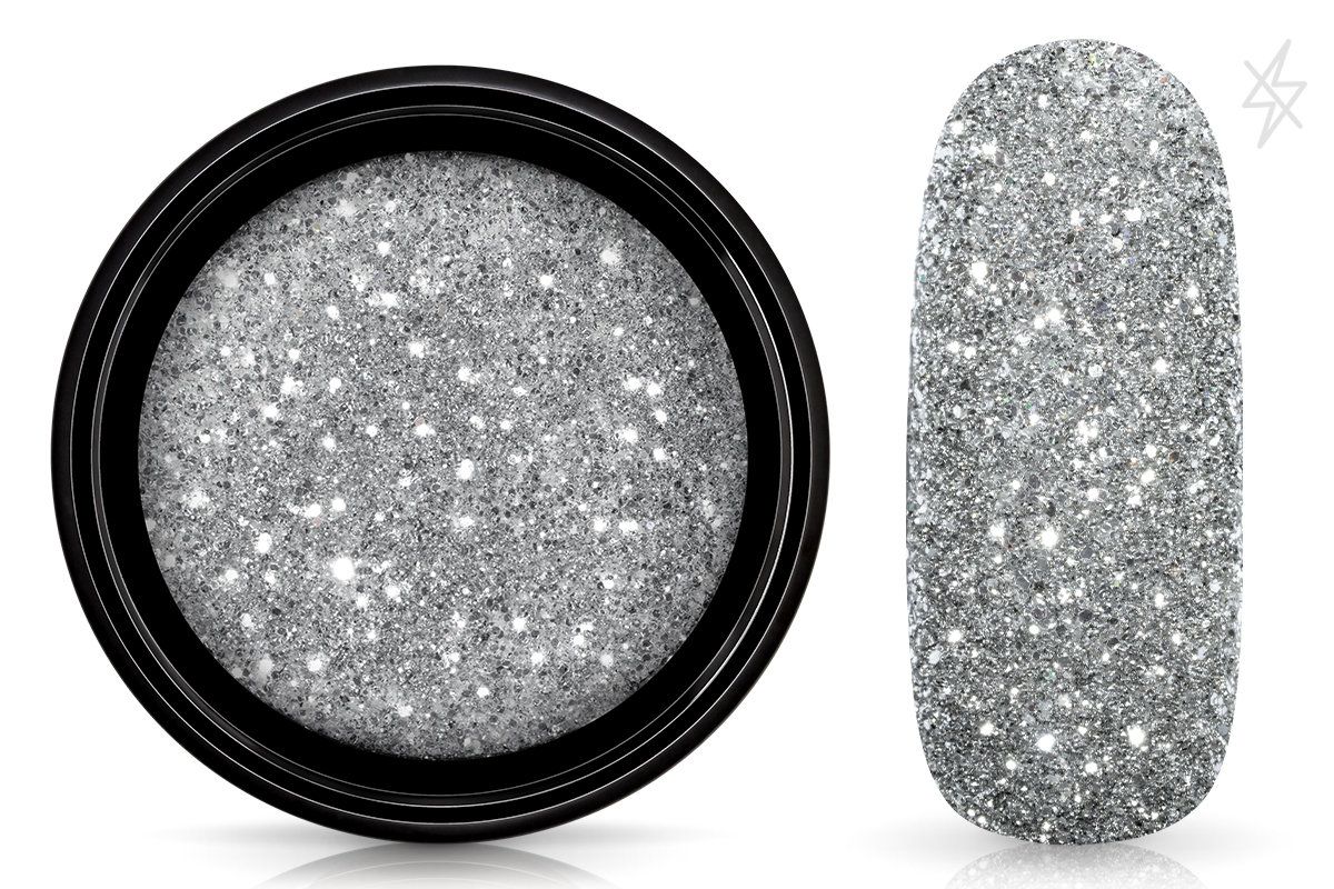 Jolifin LAVENI FlashOn Glitterpuder - bright silver