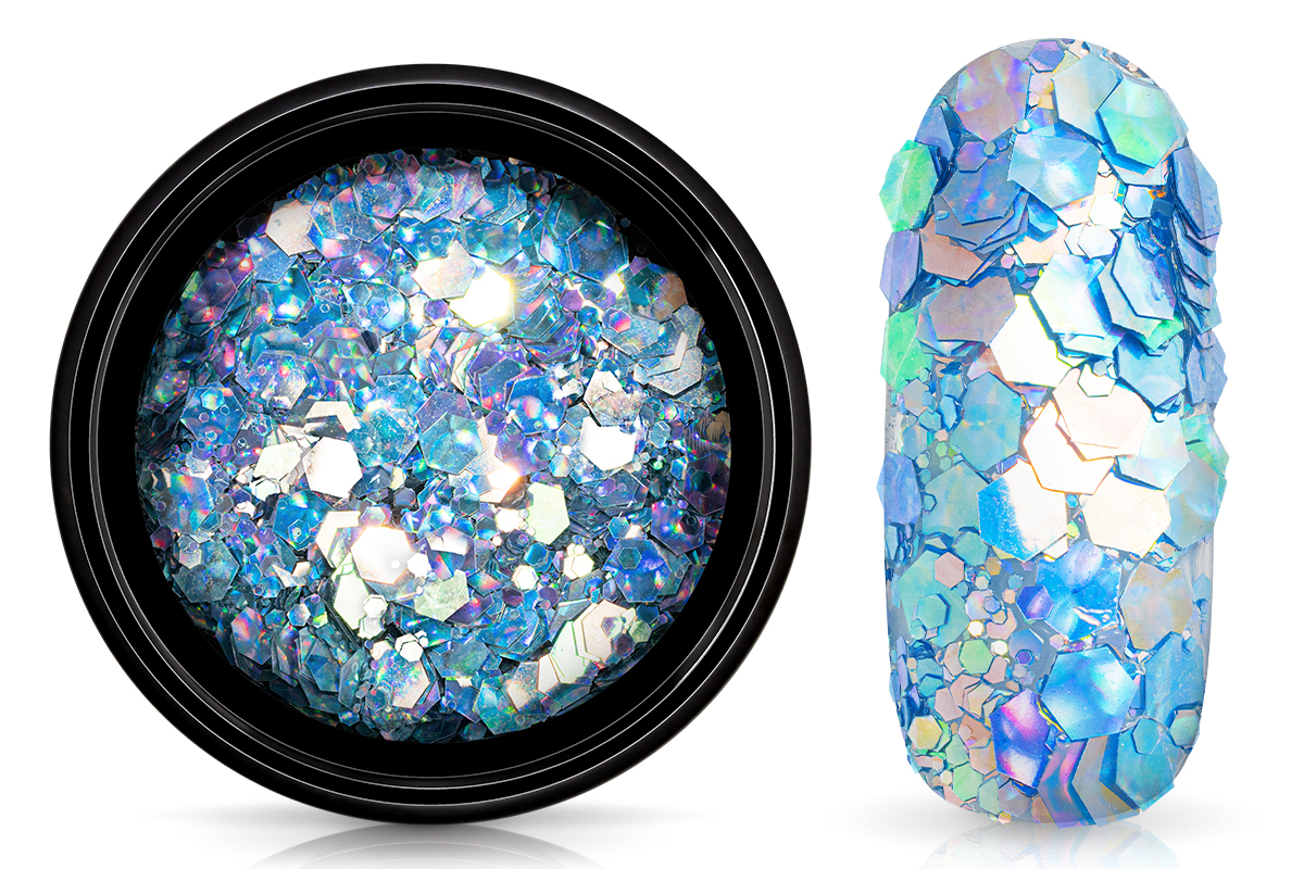 Jolifin Supernova Glitter - hologramm blue