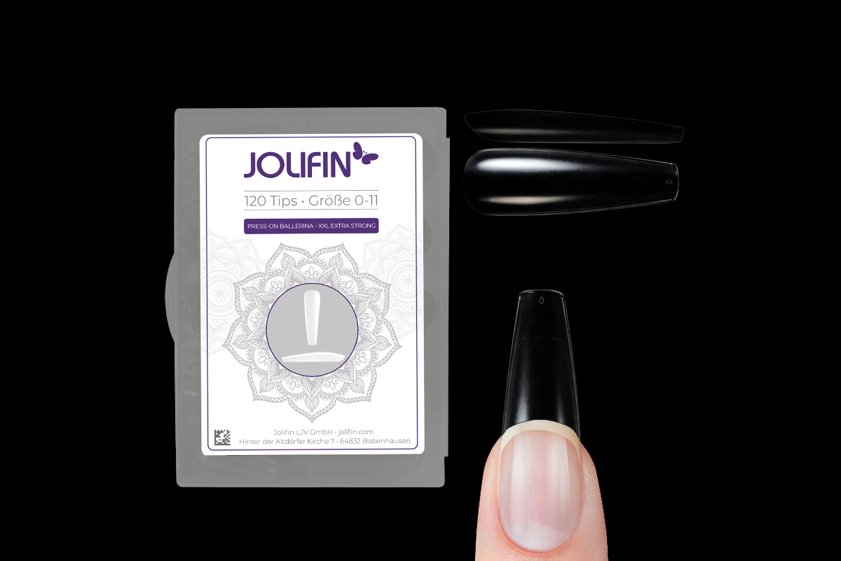 Jolifin 120 tip box Press-On Ballerina - XXL extra strong