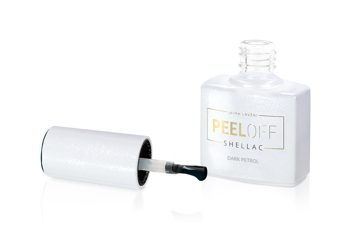 Jolifin LAVENI Shellac PeelOff - dark petrol 10ml
