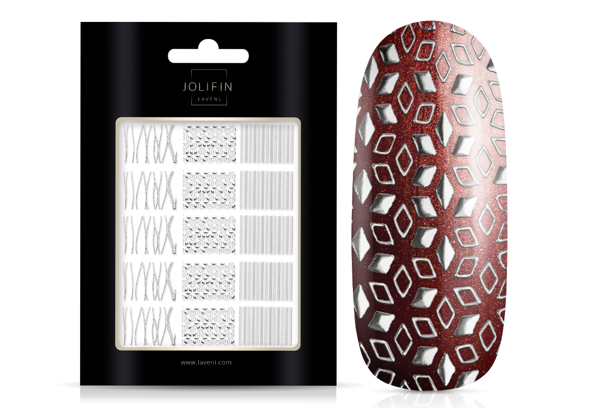 Jolifin LAVENI XL Sticker Wrap - Nr. 2 silver