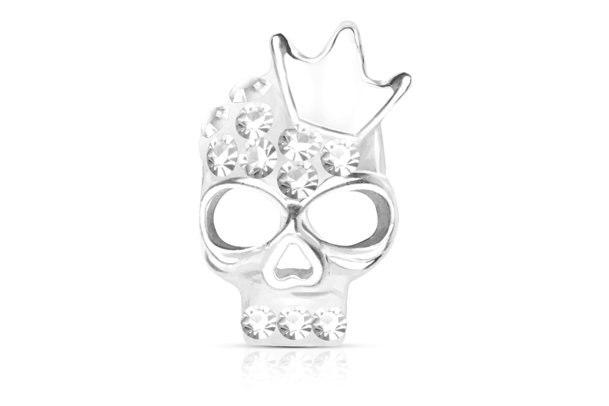 Jolifin Overlay Totenkopf mit Krone