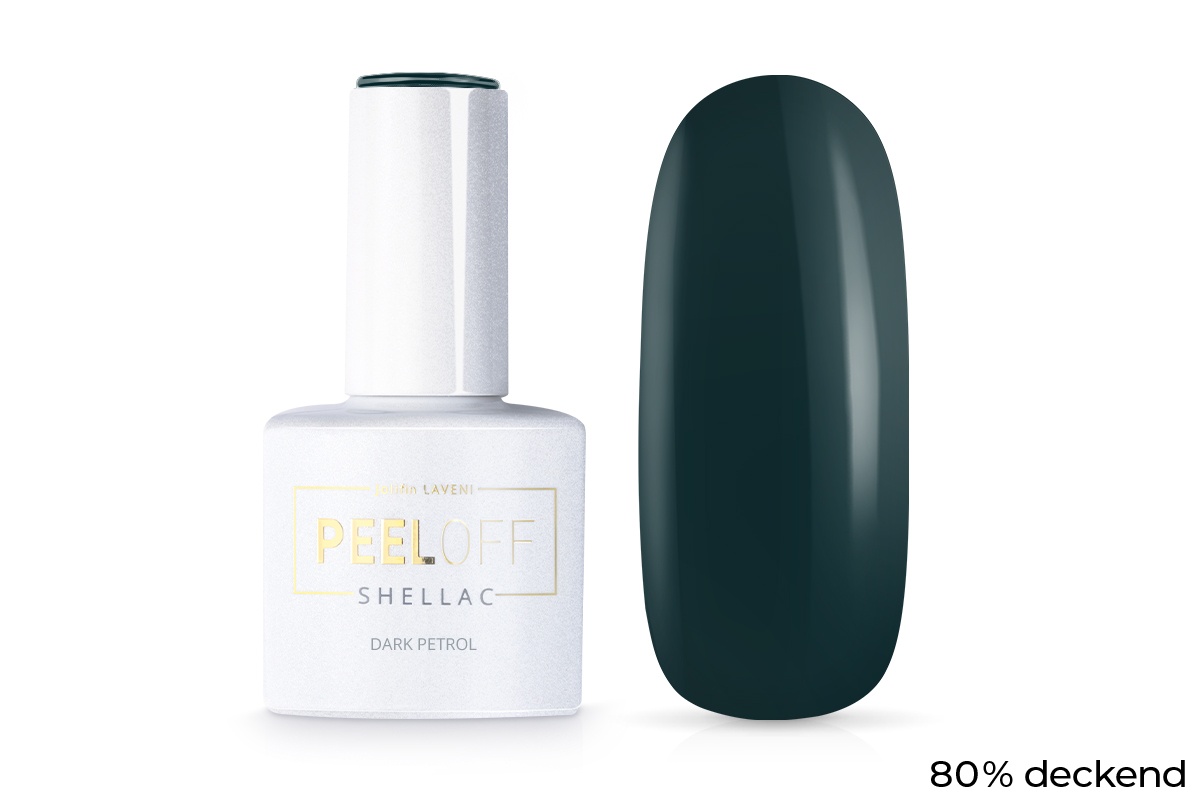 Jolifin LAVENI Shellac PeelOff - dark petrol 10ml