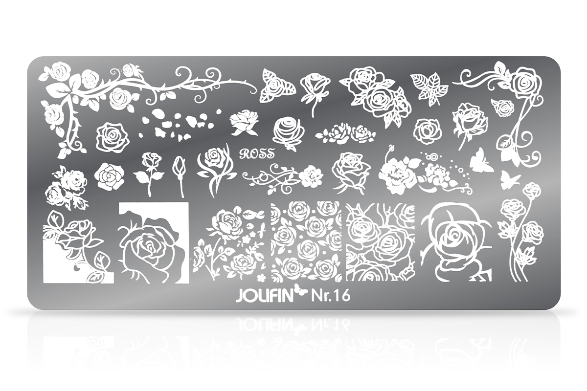 Jolifin Stamping-Schablone Nr. 16