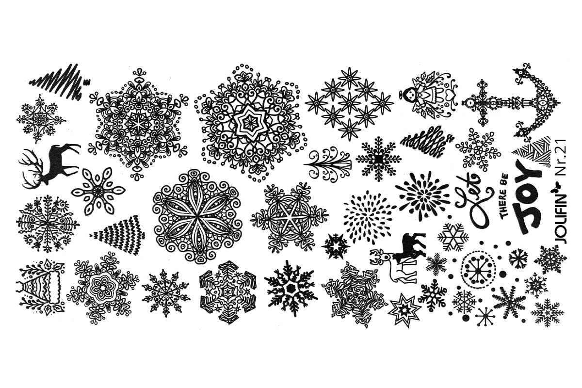 Jolifin Stamping-Schablone Nr. 21