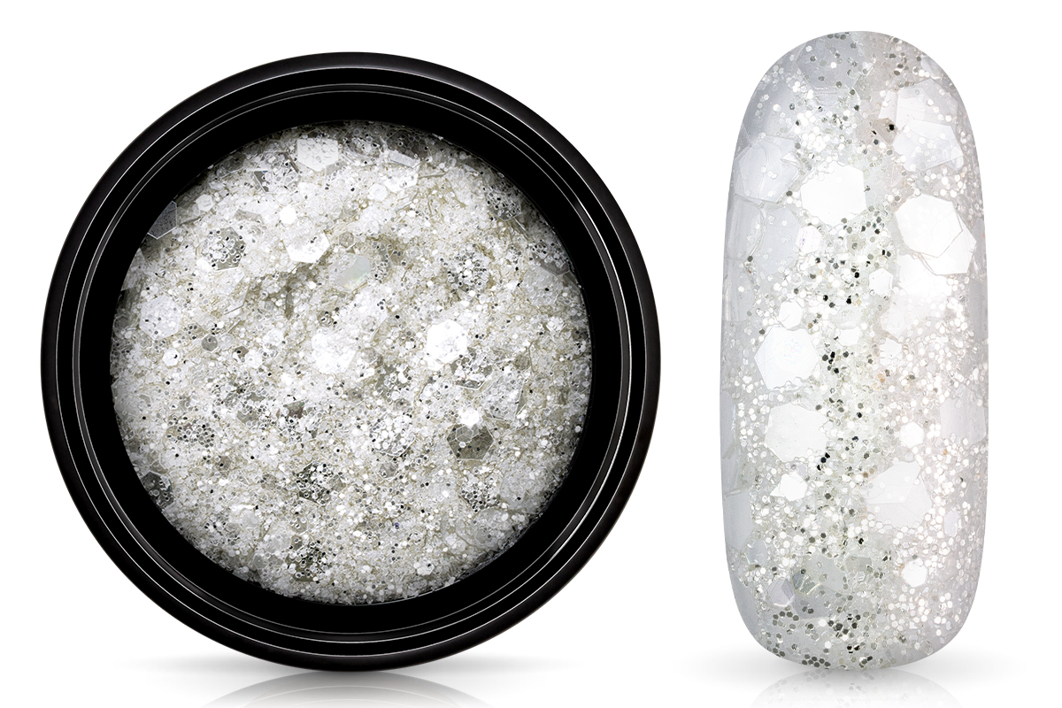 Jolifin LAVENI Crystal Glitter - pastell-silver