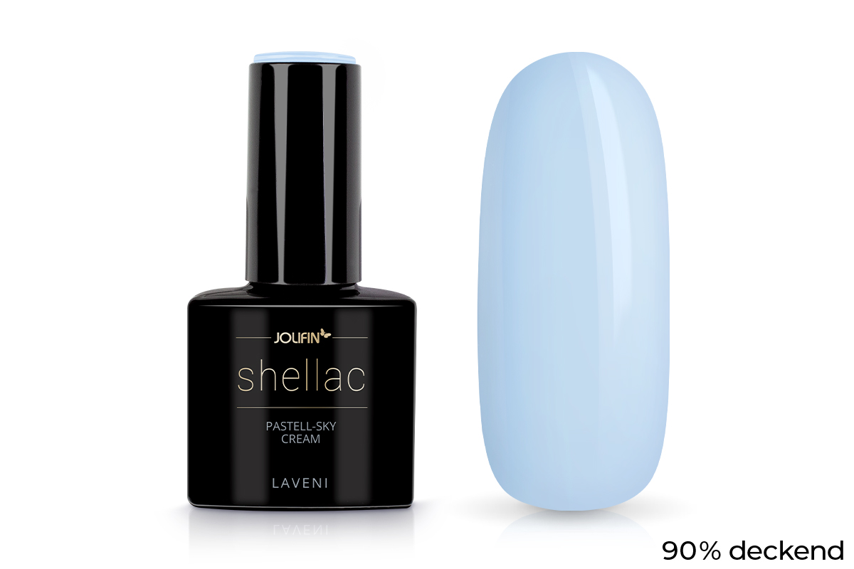 Jolifin LAVENI Shellac - pastell-sky cream 10ml